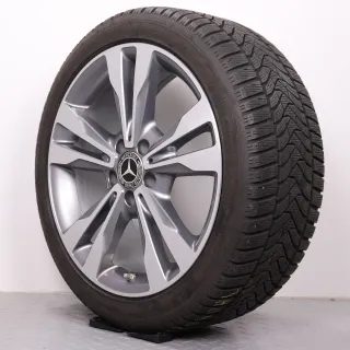 Winterräder 18 Zoll Mercedes C-Klasse W205 S205 C205 A205 Original Felgen A2054012802 & A2054012902 Reifen Michelin & Dunlop 225/45R18 & 245/40R18 RDK - Bild 6