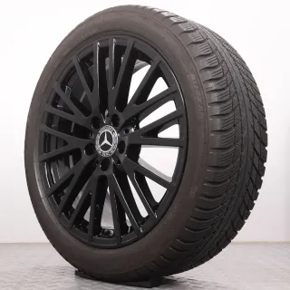 Winterräder 18 Zoll Mercedes-Benz A W177 B W247 CLA-Klasse C118 X118 Original Felgen A1774010600 Winterreifen DOT24&25 6mm 225/45R18 91H MO Bridgestone Blizzak LM001 schwarz glanz - Bild 6