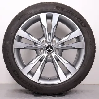 Winterräder 18 Zoll Mercedes C-Klasse W205 S205 C205 A205 Original Felgen A2054012802 & A2054012902 Reifen Michelin 4,5-5 225/45R18 & 245/40R18 RDK - Bild 8
