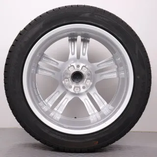 Winterräder 18 Zoll Audi A4 8W B9 Allroad Original Felgen 8W9601025B Winterreifen 245/45R18 100V XL Goodride SW608 5 Paralellspeichen Design Silber 7,5x18ET29 - Bild 8