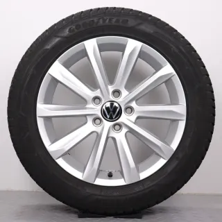 Winterräder 17 Zoll VW Passat 3G B8 Original Felgen 3G0601025C Winterreifen 215/55R17 Helsinki silber 6,5x17ET41 5x112 Alufelgen Winterradsatz - Bild 5