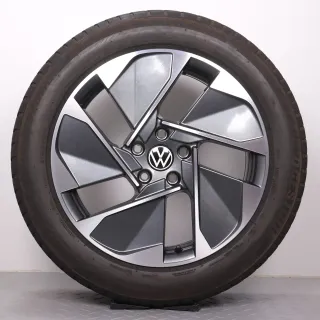 Winterräder 18 Zoll VW ID.3 E11 Original Felgen East Derry 10A601025G Winterreifen 215/55R18 95T (+) optimiert für E-Fahrzeuge DOT21 5,5-6 & 5-5,5mm - Bild 3