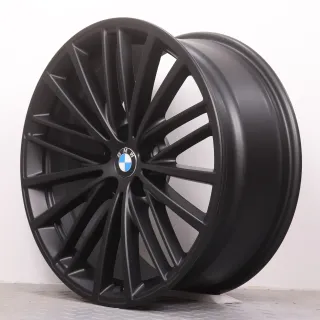 Alufelgen 19 Zoll BMW 5er G30 G31 Original Felgen Felgensatz Styling 635 V-Speiche schwarz matt 8x19ET30 & 9x19ET44 5x112 66,6mm NEU DEMO - Bild 4