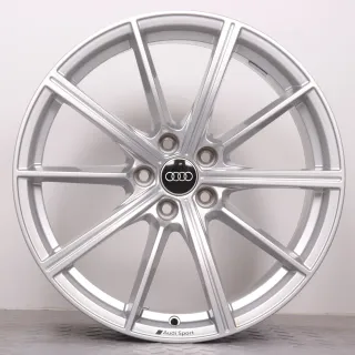 Alufelgen 19 Zoll Audi RS4 8W B9 & RS5 F5 8W Original Felgen Felgensatz 10-Speichen AUDI SPORT 8W0601025CP silber 8x19ET26 5x112 66,6mm - Bild 3