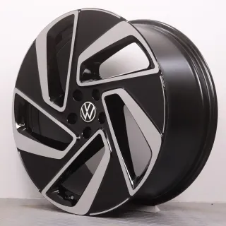 Alufelgen 20 Zoll VW ID.7 ED Original Felgen Felgensatz Montreal 14B601025E & 14B601025F schwarz glanzgedreht 8,5x20ET40 & 9,5x20ET47 5x112 57,1mm NEU - Bild 4