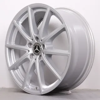Alufelgen 19 Zoll Mercedes-Benz CLE 300E C236 Original Felgen Felgensatz 5-Doppelspeichen A2364010600 & A2364010800 silber 8x19ET45,1 & 9x19ET60,6 5x112 66,6mm - Bild 4