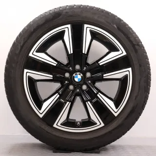 Winterräder 19 Zoll BMW iX3 G08 Original Felgen 6895627 Styling 842 Winterreifen 6&7mm DOT20&21 245/50R19 105V XL * RSC (Runflat) Pirelli Sottozero 3 jet black 8x19ET34 RDK - Bild 5