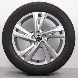 Winterräder 17 Zoll VW Taigo CS & T-Cross C1 Original Felgen Valencia 2G7601025E Winterreifen 205/55R17 91H Vredestein Wintrac Pro Valencia galvanograu 6,5x17ET39 5x100 Alufelgen - Bild 5