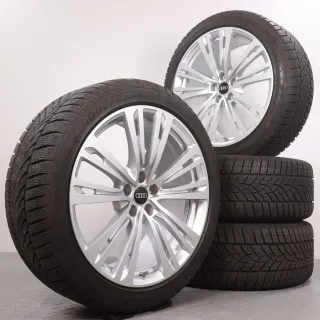 Winterräder 20 Zoll Audi A8 S8 4N D5 Original Felgen 4N0601025Q Winterreifen 7,5-8mm DOT24 265/40R20 104V XL AO Goodyear Ultragrip Performance GEN-1 Silber 9x20ET40 RDK - Bild 1