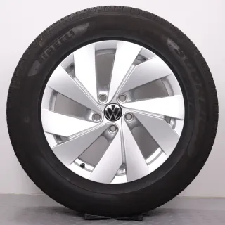 Winterräder 17 Zoll VW Tiguan CT & Tayron R4 Original Felgen 571601025 Winterreifen DOT24 4,5mm & 6,5mm 215/65R17 99H Seal-Inside Pirelli Scorpion Winter Bari 7x17ET40 5x112 - Bild 4