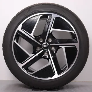 Winterräder 20 Zoll Audi e-tron GT + RS Original Felgen 4J3601025F & 4J3601025H Winterreifen DOT25 7,5mm245/45R20 & 285/40R20 Pirelli P Zero Winter 9x20ET54 & 11x20ET60 RDK - Bild 5