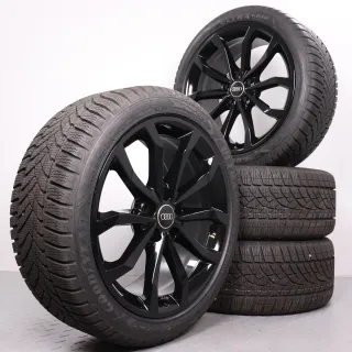 Winterräder 18 Zoll Audi A4 S4 8W B9 Original Felgen schwarz glanz 8W0601025H Winterreifen volles Profil DOT23&24 245/40R18 97V XL AO Goodyear Ultragrip Performance GEN-1 8x18ET40 - Bild 1