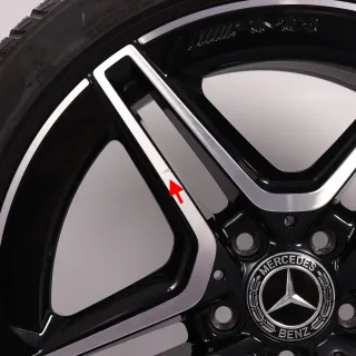 Winterräder 18 Zoll Mercedes-Benz A- B- CLA- Klasse W177 V177 W247 C118 X118 Original Felgen A1774011500 Winterreifen 4,5mm DOT18 225/45R18 91H MO Pirelli - Bild 5