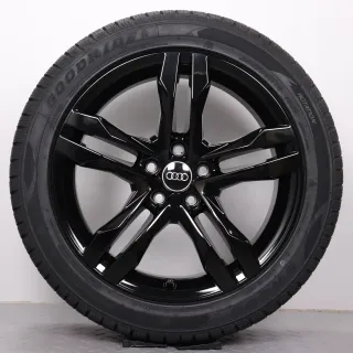 Winterräder 18 Zoll Audi A4 8W B9 Allroad Original Felgen 8W9601025B Winterreifen 245/45R18 100V XL Goodride SW608 5 Paralellspeichen Design Schwarz 7,5x18ET29 - Bild 3