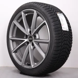 Winterräder 19 Zoll Audi A4 S4 8W B9 Original Felgen 8W0601025EA Winterreifen Hankook Winter i*cept EVO3 245/35R19 93W XL 5-V Speichen AUDI SPORT Titanoptik NEU - Bild 6