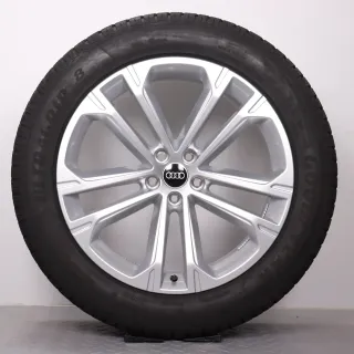 Winterräder 20 Zoll Audi Q7 SQ7 4M Original Felgen 4M0601025DA Winterreifen DOT24 7,5-8mm 285/45R20 112V XL AO Goodyear Ultra Grip 8 Performance SUV silber 9x20ET28 - Bild 2