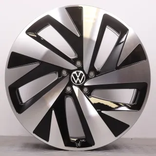 Alufelgen 20 Zoll VW ID.4 & ID.5 Original Felgen Felgensatz Drammen 11A601025A & 11A601025H schwarz glanzgedreht 8x20ET45 & 9x20ET42 5x112 57,1mm NEU - Bild 3