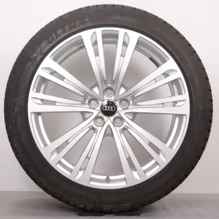 Winterräder 20 Zoll Audi A8 S8 4N D5 Original Felgen 4N0601025Q Winterreifen 8mm DOT24 265/40R20 104V XL AO Goodyear Ultragrip Performance GEN-1 Silber 9x20ET40 RDK - Bild 4