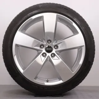 Winterräder 20 Zoll Audi A6 S6 4K C8 Original Felgen 4K0601025K Winterreifen 6-6,5mm DOT22&23 255/40R20 101W XL AO Continental Winter Contact TS 850 P 5-Arm Design RDK - Bild 6