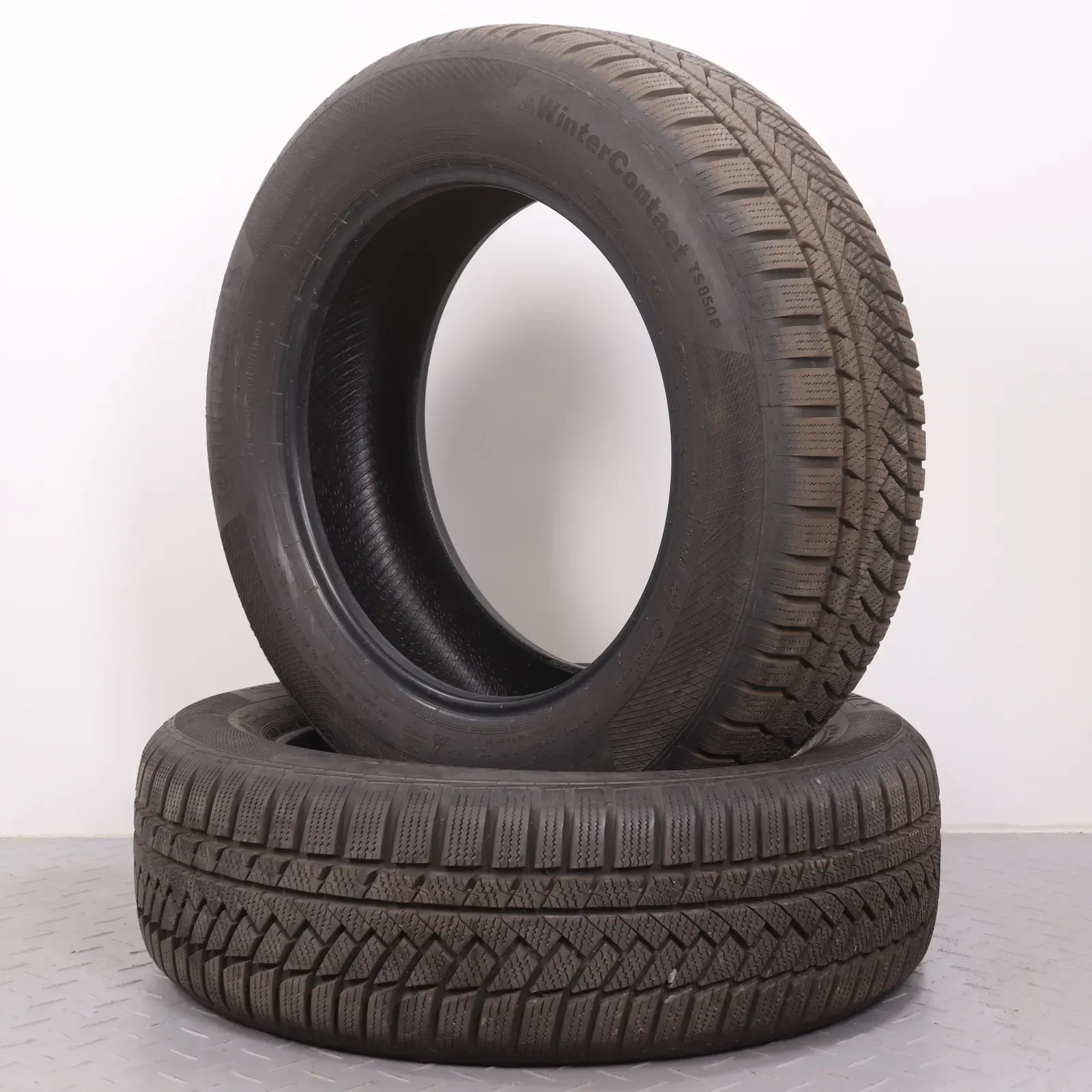 2x Winterreifen Continental Winter Contact TS850P 205/60R16 92H AO DOT18 7,5-8mm 2056016 NEUWERTIG - Bild 1
