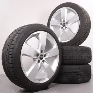 Winterräder 20 Zoll Audi A6 S6 4K C8 Original Felgen 4K0601025K Winterreifen 6-7mm DOT21&22 255/40R20 101W XL AO Continental Winter Contact TS 850 P 5-Arm Design RDK - Bild 1