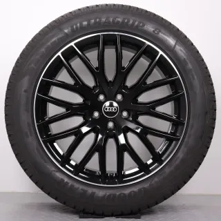 Winterräder 20 Zoll Audi Q7 SQ7 4M Original Felgen 4M0601025DR Winterreifen DOT24 7,5-8mm 285/45R20 112V XL AO Goodyear Ultra Grip 8 Performance SUV schwarz glangedreht 9x20ET28 - Bild 5