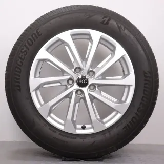 Winterräder 18 Zoll Audi Q5 GU Original Felgen 8MA601025Q Winterreifen DOT25 5 & 6mm 235/60R18 107H XL R0 Bridgestone Blizzak LM-005 10-Speichen silber 7x18ET34 - Bild 4