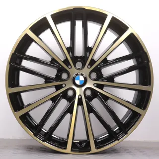 Alufelgen 19 Zoll BMW 5er G30 G31 Original Felgen Felgensatz Styling 635 V-Speiche night gold 8x19ET30 & 9x19ET44 5x112 66,6mm NEU DEMO - Bild 2
