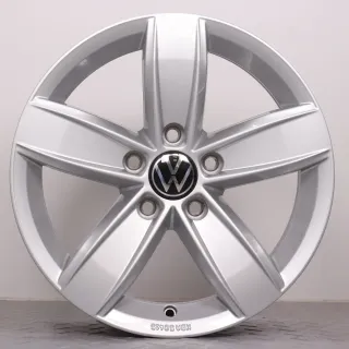Alufelgen 16 Zoll VW T-Roc Original Felgen Felgensatz Corvara 2GA071496A silber 6x16ET43 5x112 57,1mm - Bild 5