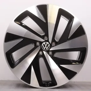 Alufelgen 20 Zoll VW ID.4 & ID.5 Original Felgen Felgensatz Drammen 11A601025A & 11A601025H schwarz glanzgedreht 8x20ET45 & 9x20ET42 5x112 57,1mm NEU - Bild 6