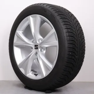 Ganzjahresräder 17 Zoll Seat / Cupra Leon KL Original Felgen 5FA601025C Ganzjahresreifen DOT24 6-6,5mm 225/45R17 94V XL Nexen N´Blue 4 Season silber 7,5x17ET46 5x112 Alufelgen - Bild 7