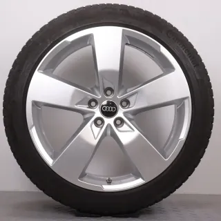 Winterräder 20 Zoll Audi A6 S6 4K C8 Original Felgen 4K0601025K Winterreifen 7,5-8mm DOT22 255/40R20 101W XL AO Continental Winter Contact TS 850 P 5-Arm Design RDK - Bild 6