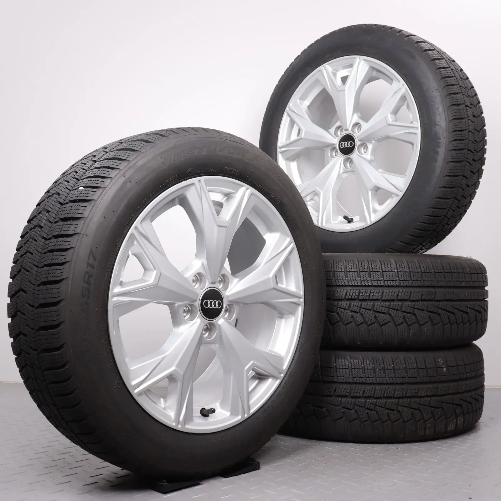 Winterräder 17 Zoll Audi A1 Allstreet & CityCarver Original Felgen 82A601025S Winterreifen DOT24 volles Profil 205/55R17 95V XL AO Hankook Winter i*cept evo2 NEU DEMO - Bild 1