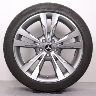 Winterräder 18 Zoll Mercedes C-Klasse W205 S205 C205 A205 Original Felgen A2054012802 & A2054012902 Reifen Michelin 4,5-5 225/45R18 & 245/40R18 RDK - Bild 4
