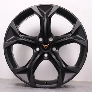 Alufelgen 19 Zoll Cupra Formentor KM Original Felgen Felgensatz Exclusive 5FF601025E schwarz matt 8x19ET40 5x112 57,1 NEU pulverbeschichtet - Bild 5