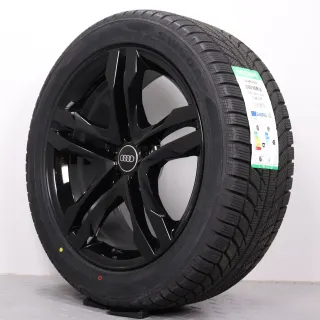 Winterräder 18 Zoll Audi A4 8W B9 Allroad Original Felgen 8W9601025B Winterreifen 245/45R18 100V XL Goodride SW608 5 Paralellspeichen Design Schwarz 7,5x18ET29 - Bild 6