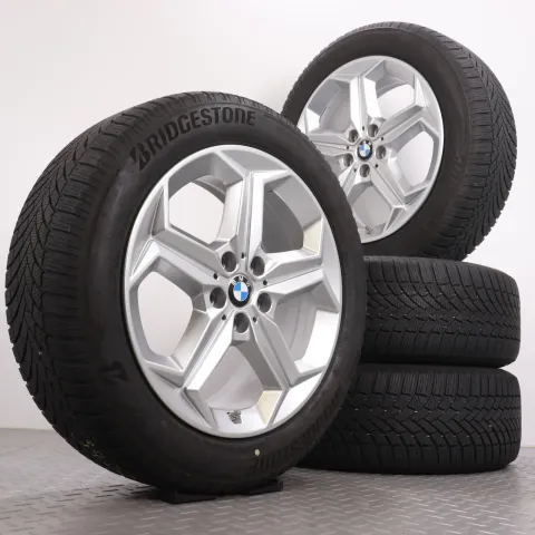 Background image for Winterräder 18 Zoll BMW X1 iX1 U11 & X2 iX2 U10 Original Felgen 6898039 Styling 865 Winterreifen 5,5mm DOT22 225/55R18 102H XL * (BMW Sternmarkierung) Bridgestone Blizzak LM005