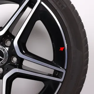 Winterräder 18 Zoll Mercedes-Benz A- B- CLA- Klasse W177 V177 W247 C118 X118 Original Felgen A1774011500 Winterreifen 5&5,5mm DOT19 225/45R18 91H MO Pirelli - Bild 5