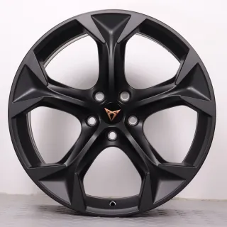 Alufelgen 19 Zoll Cupra Formentor KM Original Felgen Felgensatz Exclusive 5FF601025E schwarz matt 8x19ET40 5x112 57,1 NEU pulverbeschichtet - Bild 4
