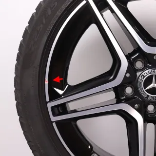 Winterräder 18 Zoll Mercedes-Benz A- B- CLA- Klasse W177 V177 W247 C118 X118 Original Felgen A1774011500 Winterreifen 4,5mm DOT18 225/45R18 91H MO Pirelli - Bild 7