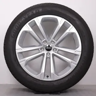 Winterräder 20 Zoll Audi Q7 SQ7 4M Original Felgen 4M0601025DA Winterreifen DOT24 7,5-8mm 285/45R20 112V XL AO Goodyear Ultra Grip 8 Performance SUV silber 9x20ET28 - Bild 4