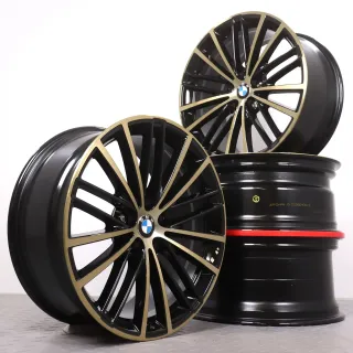 Alufelgen 19 Zoll BMW 5er G30 G31 Original Felgen Felgensatz Styling 635 V-Speiche night gold 8x19ET30 & 9x19ET44 5x112 66,6mm NEU DEMO - Bild 1