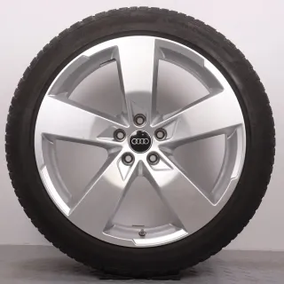 Winterräder 20 Zoll Audi A6 S6 4K C8 Original Felgen 4K0601025K Winterreifen 6-6,5mm DOT22&23 255/40R20 101W XL AO Continental Winter Contact TS 850 P 5-Arm Design RDK - Bild 8
