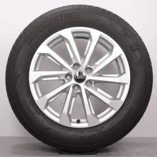 Winterräder 18 Zoll Audi Q5 GU Original Felgen 8MA601025Q Winterreifen DOT25 5 & 6mm 235/60R18 107H XL R0 Bridgestone Blizzak LM-005 10-Speichen silber 7x18ET34 - Bild 3