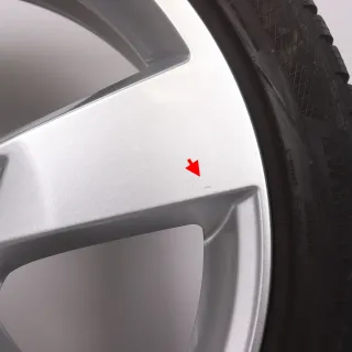 Winterräder 20 Zoll Audi A6 S6 4K C8 Original Felgen 4K0601025K Winterreifen 7,5-8mm DOT22 255/40R20 101W XL AO Continental Winter Contact TS 850 P 5-Arm Design RDK - Bild 5