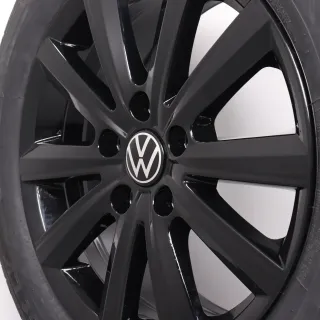 Winterräder 17 Zoll VW T5 T6 T6.1 Original Felgen Merano schwarz glanz 7E0071497 Winterreifen 215/60R17 109/107T Hankook RW12 i*cept LV 7x17ET55 5x120 NEU - Bild 7