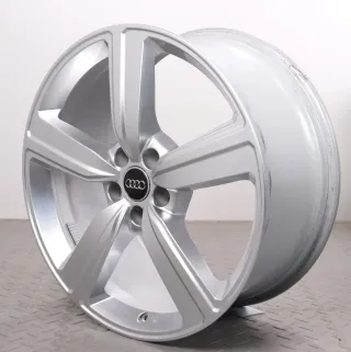 4x Alufelgen 20 Zoll Audi e-tron Q8 & etron GE Original Felgen Felgensatz 5-Arm-Design 4KE601025S Silber 9x20ET38 5x112 66,6mm - Bild 6