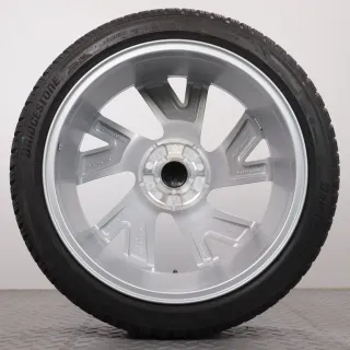 Winterräder 18 Zoll VW Golf 8 CD Original Felgen 5H0601025AB 7,5-8mm DOT23 Winterreifen 225/40R18 92V XL AO Bridgestone Blizzak LM005 Bergamo silber 7,5x18ET51 5x112 - Bild 8