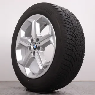 Winterräder 18 Zoll BMW X1 iX1 U11 & X2 iX2 U10 Original Felgen 6898039 Styling 865 Winterreifen 5-5,5mm DOT22 225/55R18 102H XL * (BMW Sternmarkierung) Bridgestone Blizzak LM005 - Bild 6