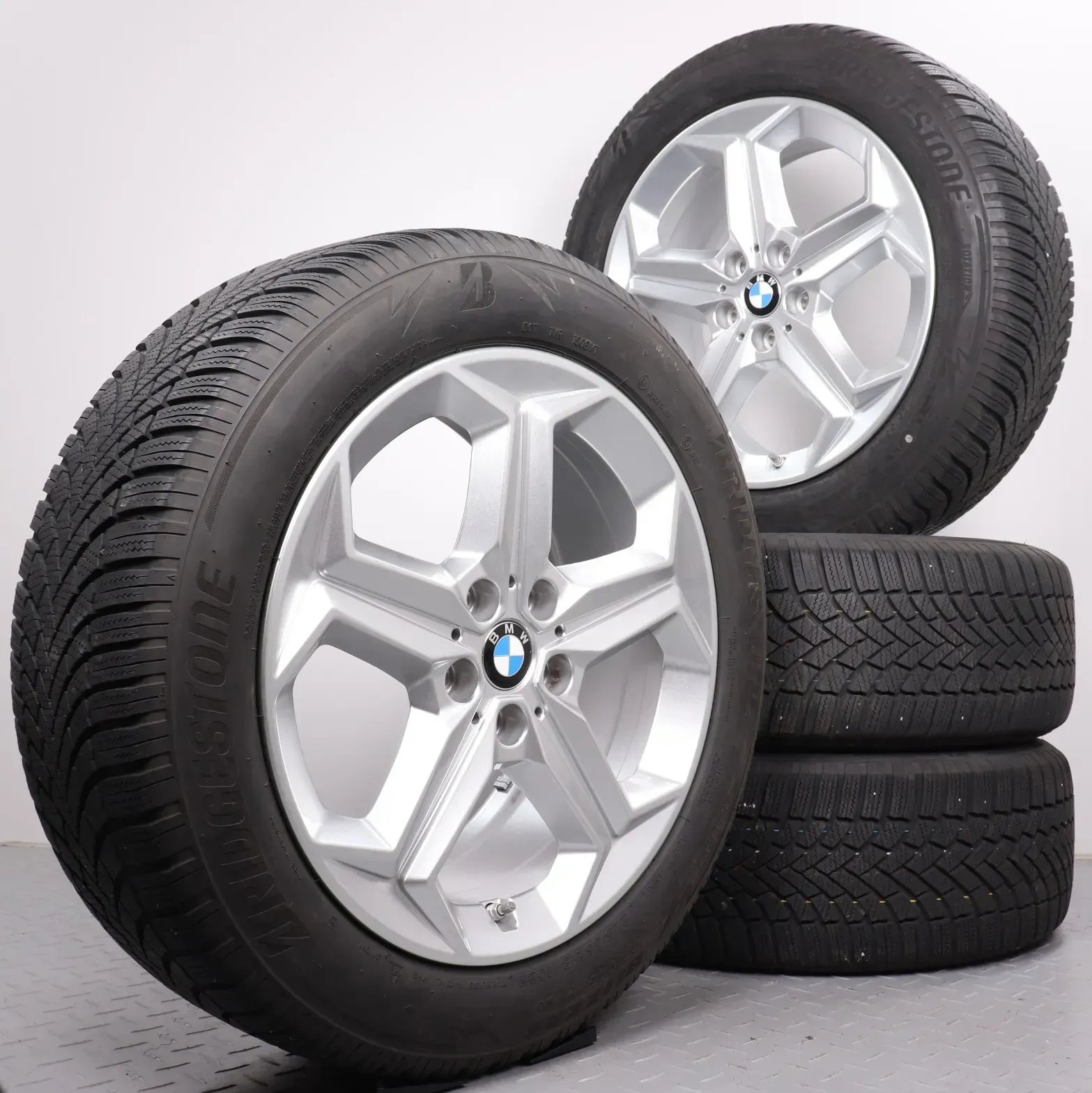 Winterräder 18 Zoll BMW X1 iX1 U11 & X2 iX2 U10 Original Felgen 6898039 Styling 865 Winterreifen 6-6,5mm & 6,5-7mm DOT22 225/55R18 102H XL * Bridgestone Blizzak LM005 - Bild 1